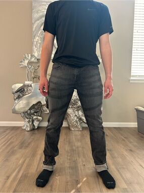 Levi's 511 Skinny Jeans in Charcoal Gray 34x34